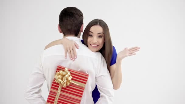 Coppia felice a San Valentino — Video Stock