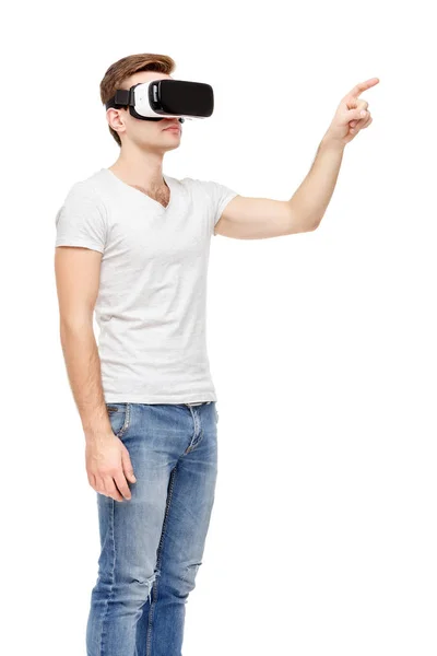 Mann mit Virtual-Reality-Brille — Stockfoto