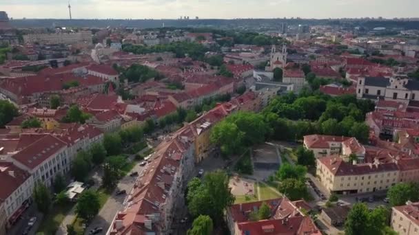 Παλιά πόλη της Βίλνιους βίντεο — Αρχείο Βίντεο