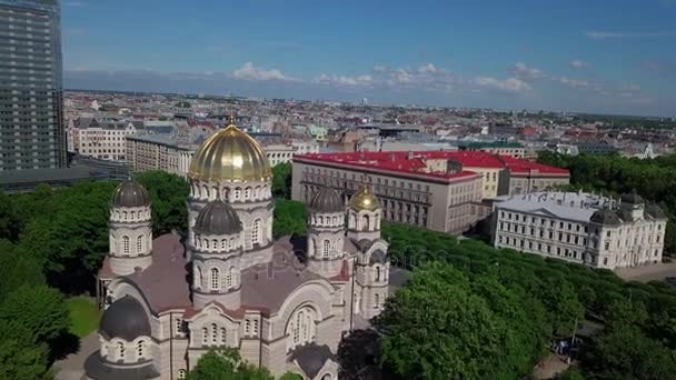 Vieja ciudad de Riga video — Vídeos de Stock