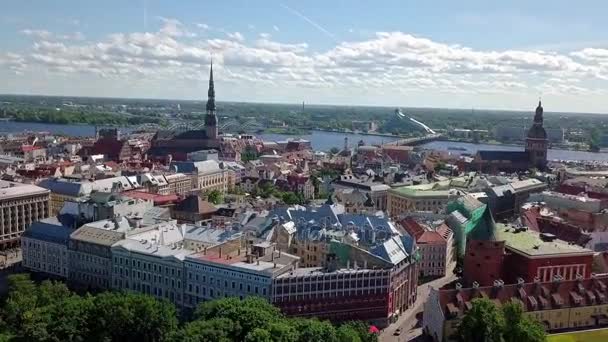 Παλιάς πόλης Ρίγα βίντεο — Αρχείο Βίντεο