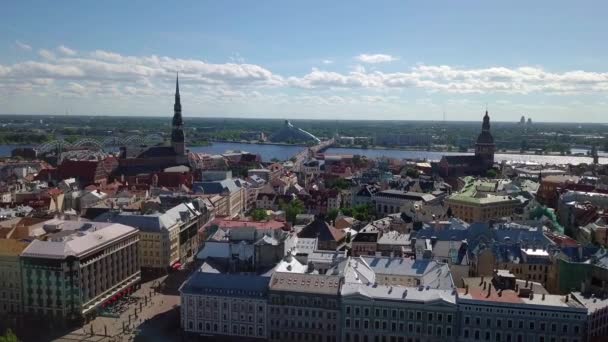 Riga Gamla stan video — Stockvideo