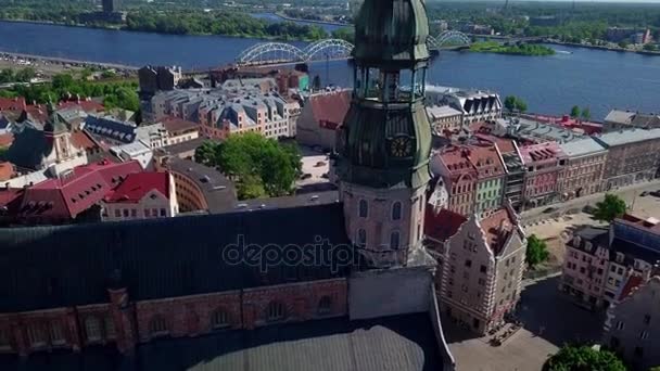 Riga Gamla stan video — Stockvideo