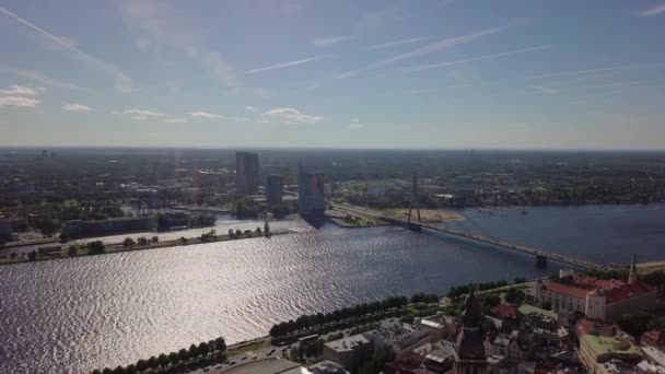 Riga vieille ville vidéo — Video