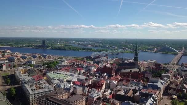 Riga old town video — Stock Video