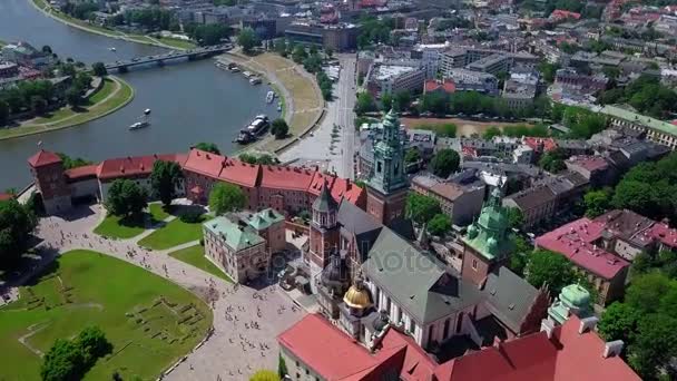 Cracow oude stad video — Stockvideo