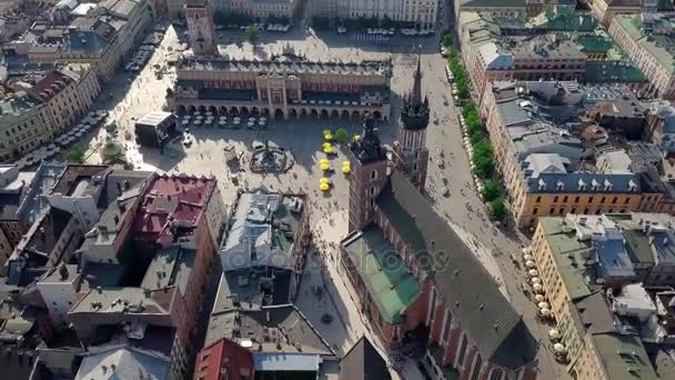 Cracovia video del casco antiguo — Vídeo de stock