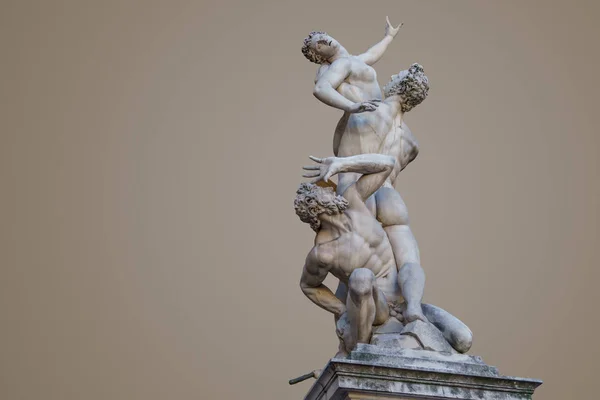 在托斯卡纳，意大利佛罗伦萨的古代雕像 — 图库照片