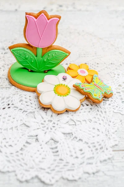 아름 다운 유리 부활절 쿠키 — 스톡 사진
