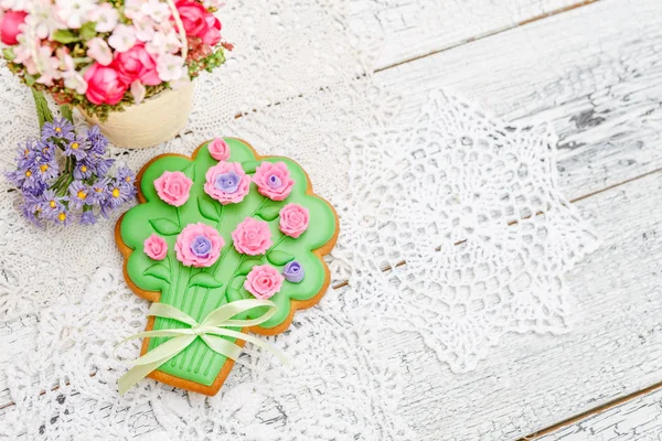 Hermosas galletas de Pascua acristaladas —  Fotos de Stock