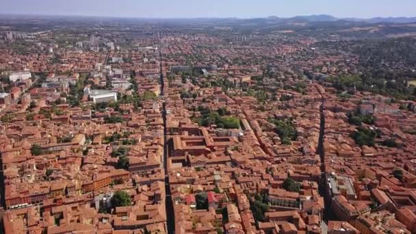 Bolonia Italia vista aérea — Vídeos de Stock