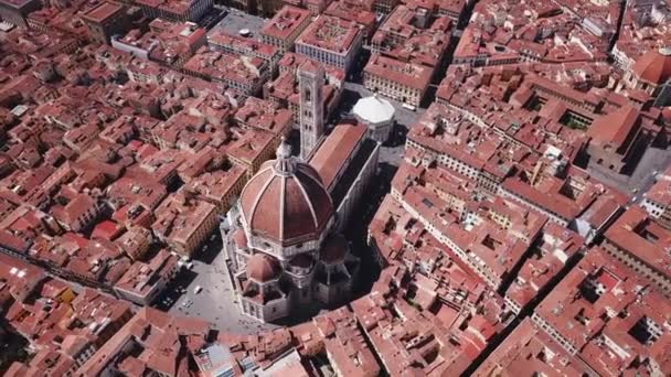 Video del drone aereo - veduta panoramica di Firenze — Video Stock