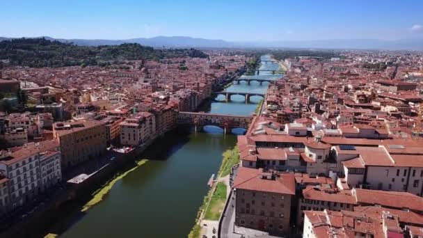 Imagens aéreas drone vídeo - vista panorâmica de Florença — Vídeo de Stock