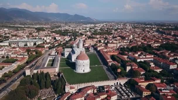 Video drone - Torre pendente di Pisa — Video Stock