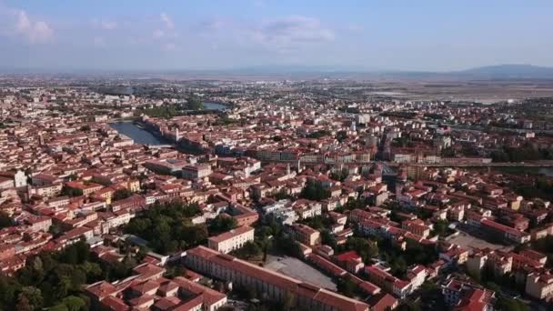 Imagens de vídeo Drone - Inclinando-se Towe de Pisa — Vídeo de Stock