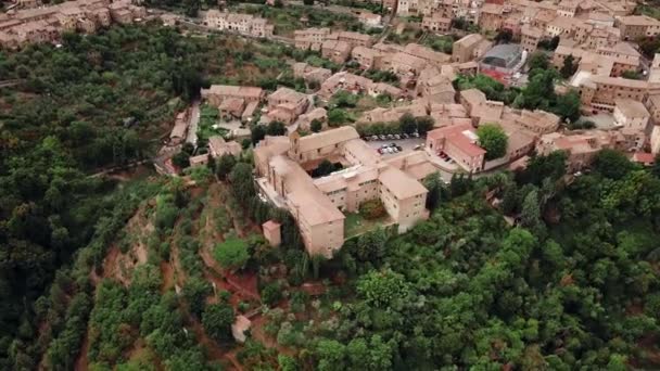 Vista de Montalcin City Brunello Itália — Vídeo de Stock