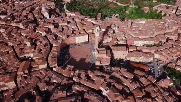 Widok miasta Siena Brunello Włochy — Wideo stockowe