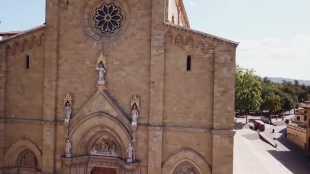 Vista aérea de Arezzo Toscana Italia — Vídeos de Stock