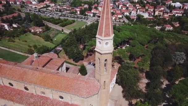 Letecký pohled na Arezzo Toskánsko Itálie — Stock video