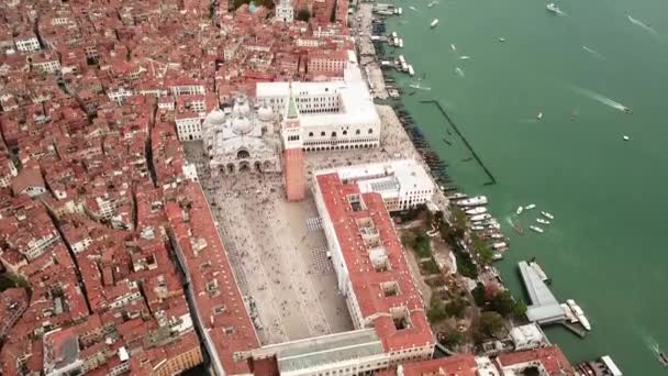 Drone video - Légifelvételek a Velence Olaszország — Stock videók