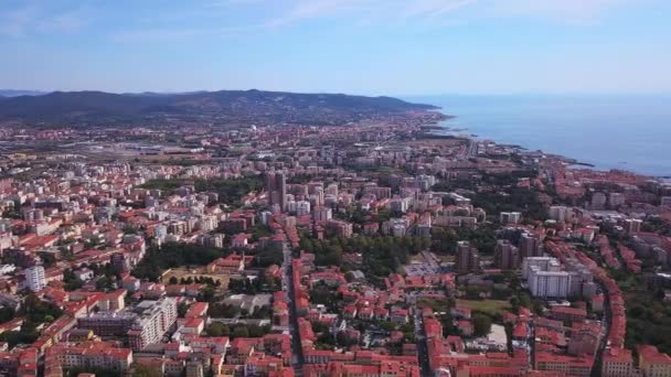 Vista aérea del Livorno Italia — Vídeos de Stock