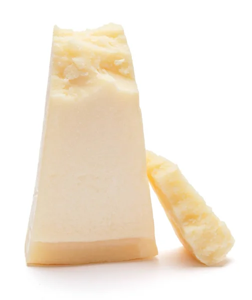 Adet beyaz zemin üzerine Parmesan peyniri — Stok fotoğraf