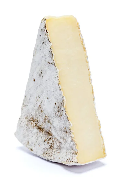 Traditional french brie cheese on a white background — Stock Photo, Image