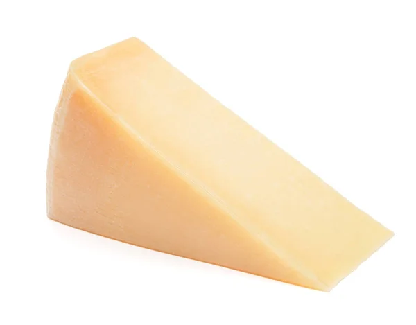 Fromage cheddar isolé sur fond blanc — Photo