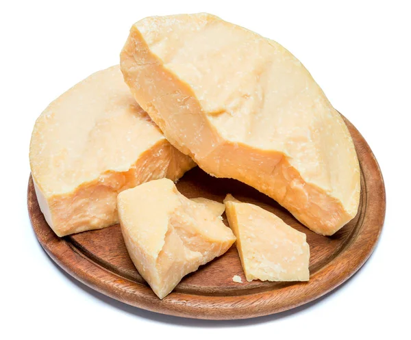 Kousky parmazánu nebo parmigiano sýr — Stock fotografie