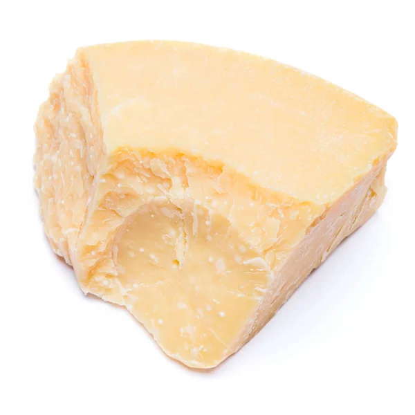 一块干酪或 parmigiano 干酪 — 图库照片