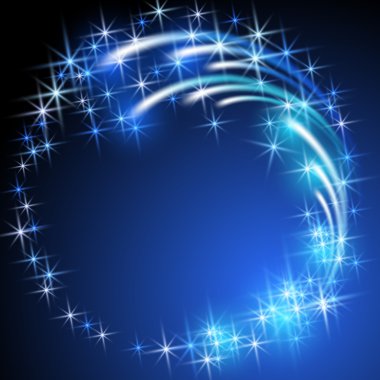 Selam ve havai fişek ile pırıltı yıldız