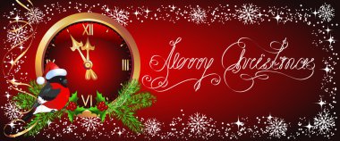 Arka plan chimes ve Noel Baba'ya şakrak kuşu ile ha