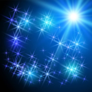 Parlayan ışıltı yıldız