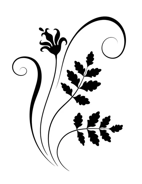 Decoratieve bloemen hoek sieraad — Stockvector