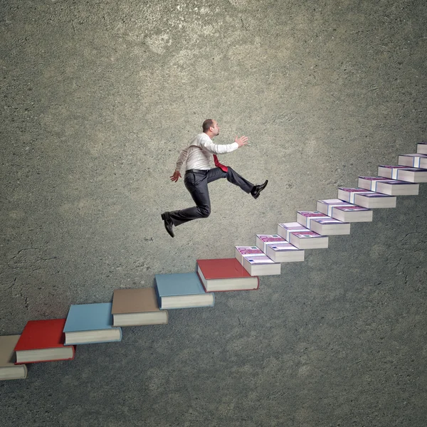 3d escada de sucesso — Fotografia de Stock