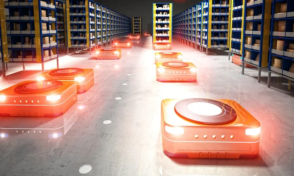 Automated modern warehouse — Stock Photo, Image