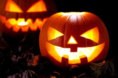 Karanlıkta Cadılar Bayramı Balkabağı