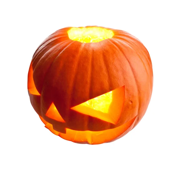 Halloween pumpkin on white — Stock Photo, Image