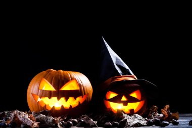 Karanlıkta Cadılar Bayramı Balkabağı