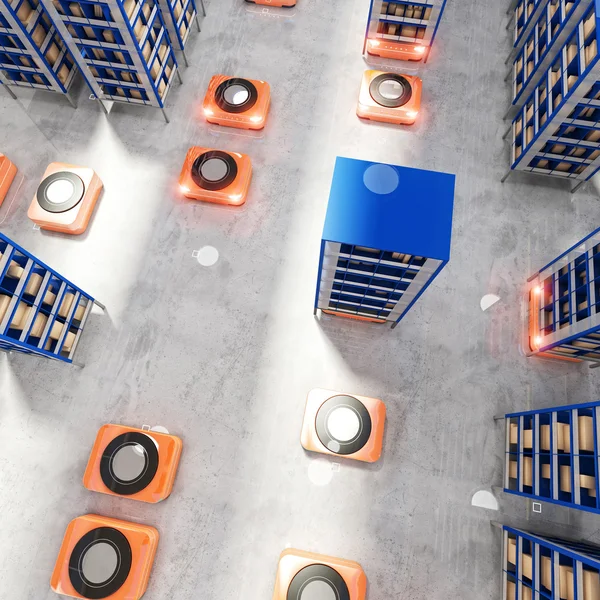 Automated modern warehouse — Stock Photo, Image