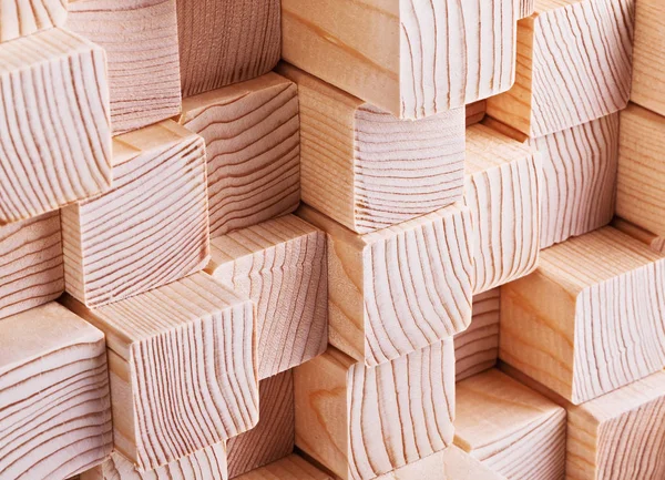 Naturalne drewniane belki — Zdjęcie stockowe
