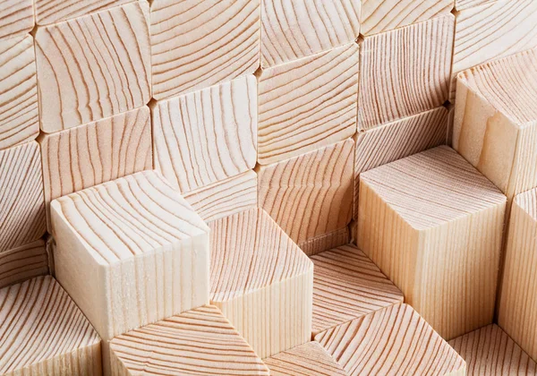 Feixe de madeira natural — Fotografia de Stock