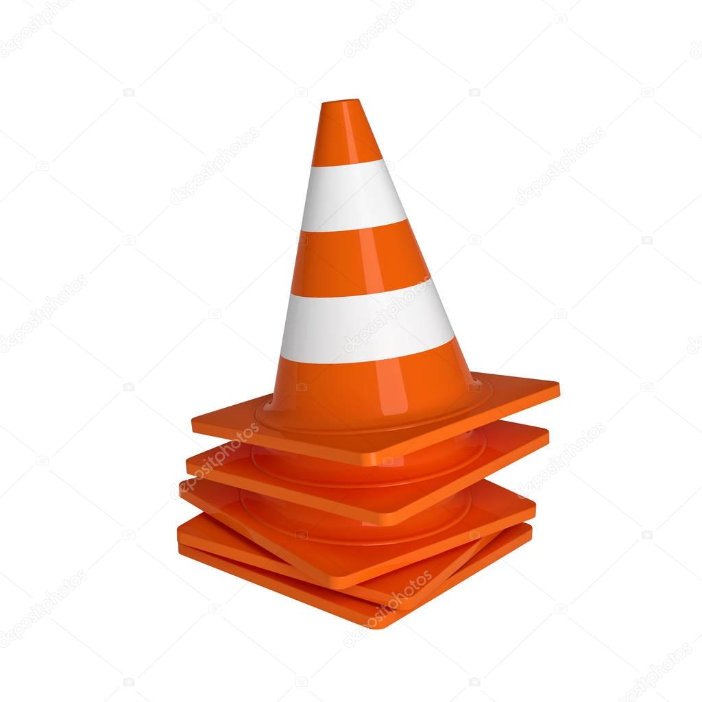 traffic cone 3d