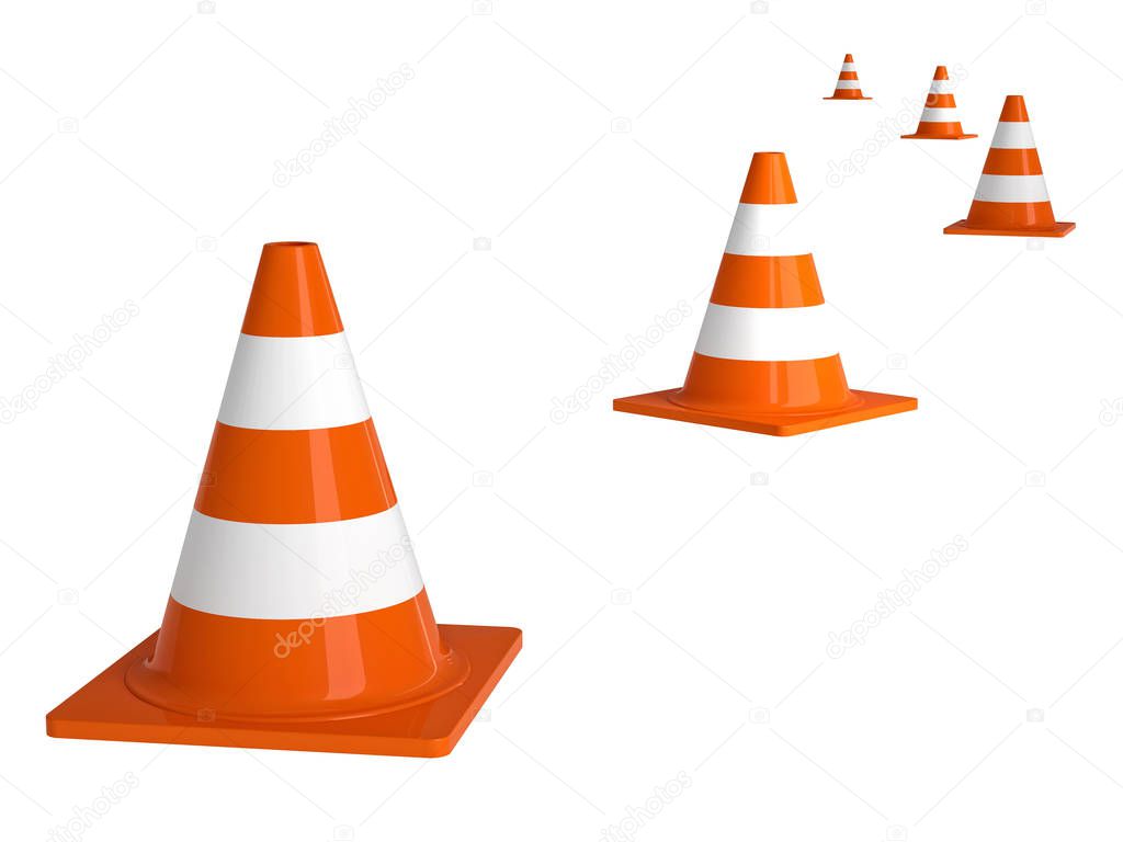 traffic cone 3d