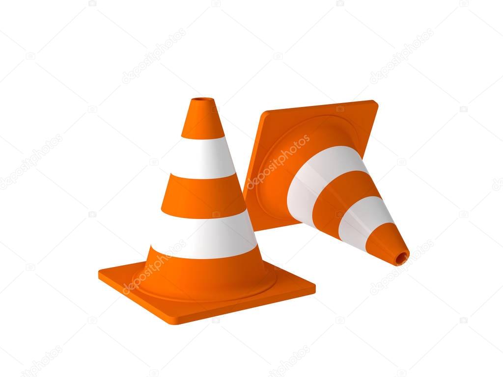 traffic cone 3d