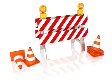 trafik bariyeri 3d
