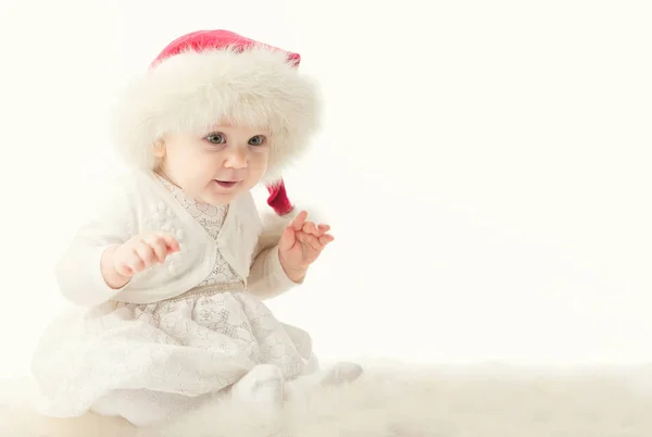 Dziecko Święty Mikołaj — Zdjęcie stockowe