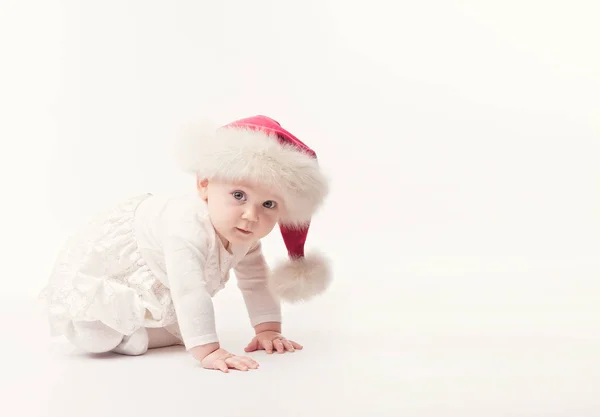 Dziecko Święty Mikołaj — Zdjęcie stockowe