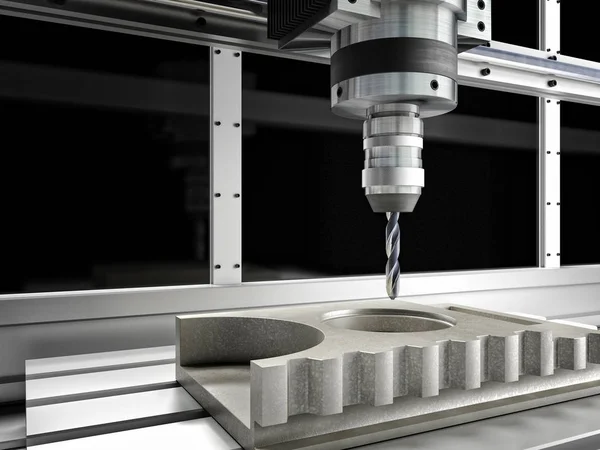 Cnc machine in action — Stock Photo, Image