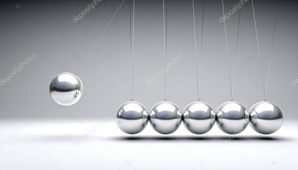 3d newton cradle